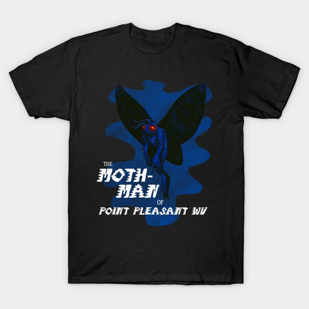 Moth Man of Point Pleasant T-Shirt by FloatingGarbage